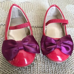 Janie and Jack Red Patent Dress Shoes with Bow